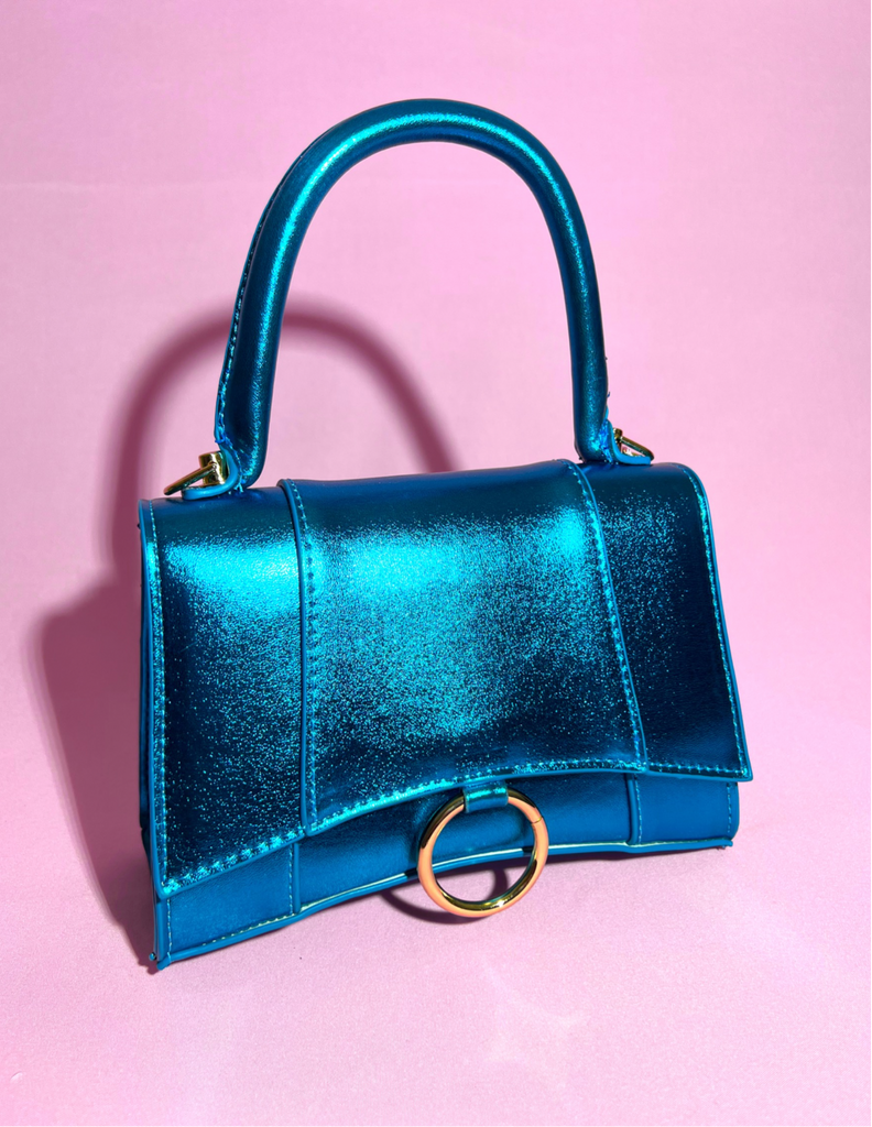 Blue and pink clearance purse